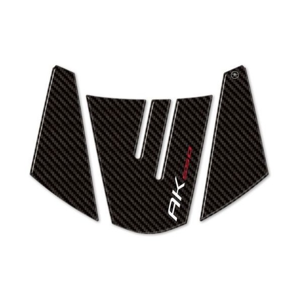 Autocollant de queue en résine Compatible Scooter Kymco Ak 550 2017-2022 Carbon Look