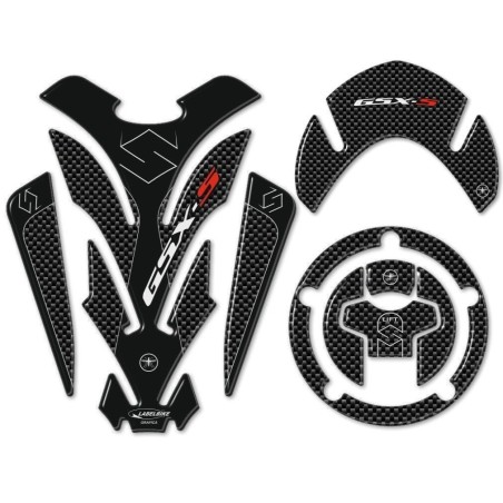 Kit d'ADHESIFS DE PROTECTION 3D en résine compatible avec les motos SUZUKI GSXS 1000