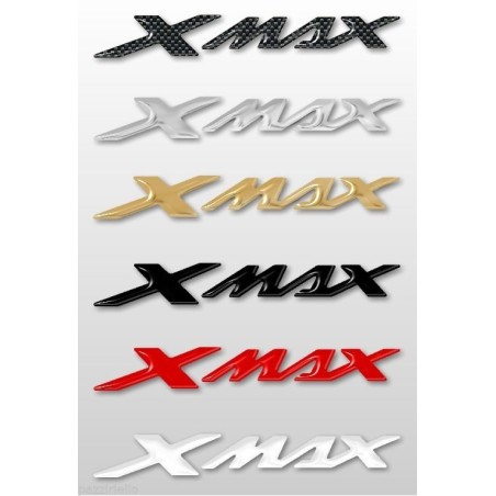 2 ADHESIVES/STICKERS 3D WRITE XMAX compatibles avec les SCOOTERS YAMAHA X MAX 2010-2024