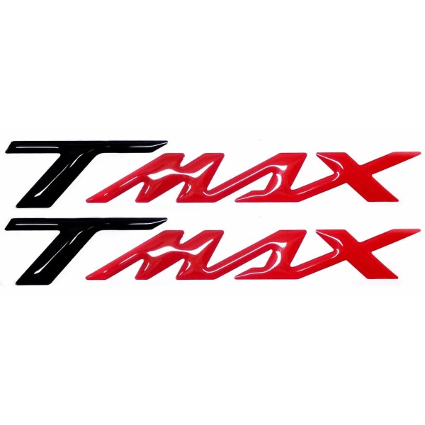 2 αυτοκόλλητα 3D RESIN 3D SCRIPTURE TMAX για YAMAHA T MAX 500-530-560 MOTORCYCLE SCOOTERS