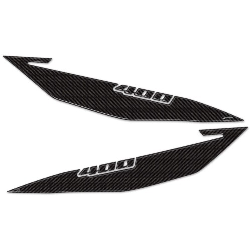 2 protectores de pies 3D gel compatibles para SUZUKI BURGMAN 400 2017-2023 2