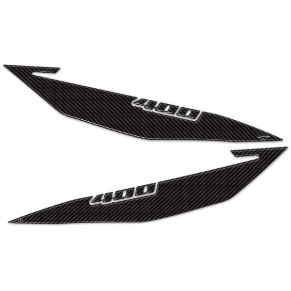 2 protectores de pies 3D gel compatibles para SUZUKI BURGMAN 400 2017-2023