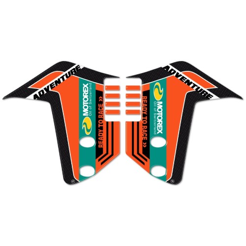 3D GEL MUDGUARD SIDE ADHESIVES compatible for KTM 1050-1090-1190 ADVENTURE 2