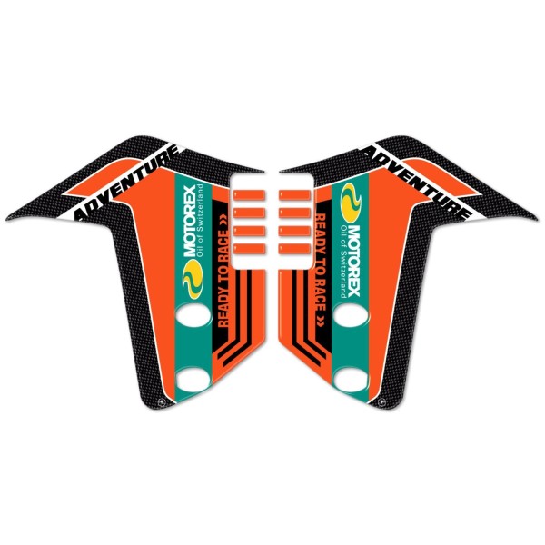 GEL 3D MUDGUARD SIDE ADHESIVES compatible pour KTM 1050-1090-1190 ADVENTURE