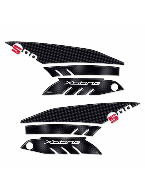 KIT BOOMERANG 3D ADHESIVES pour Scooter XCITING 500 KYMCO compatible PROTECTIONS 2