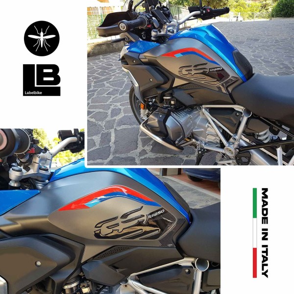 2 3D gel ADHESIVES RALLY SIDE PROTECTIONS compatible for BMW GS R1250 MOTORBIKE