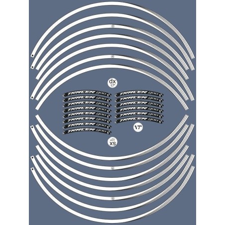 ADHESIVOS compatibles para YAMAHA TRACER 900 MOTO 17' Pegatinas llanta tuning