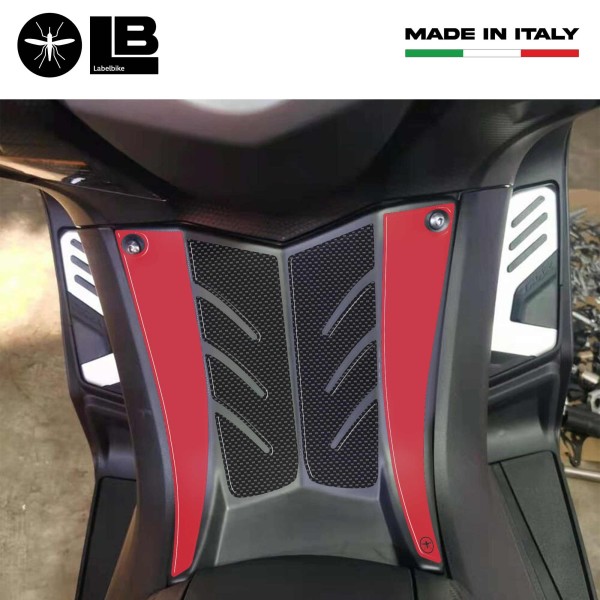 ADHESIVO DE PEDESTAL DELANTERO en resina 3D carbono-ergal para YAMAHA Tmax 530 2012-2016