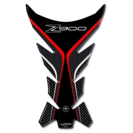 Protector depósito 3D GEL compatible para MOTO KAWASAKI Z900 Rojo