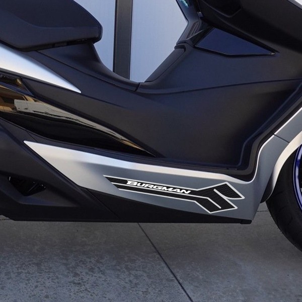 2 αυτοκόλλητα άνθρακα άνθρακα BURGMAN ΓΡΑΦΗ SUZUKI SCOOTER Αξεσουάρ
