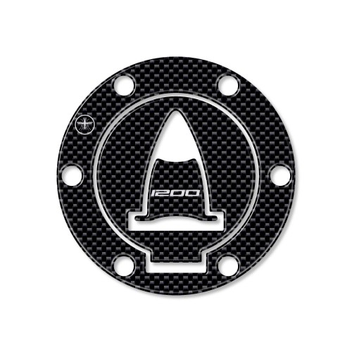 ADHESIVO 3D PROTECCIÓN Tapón depósito para MOTO DUCATI MULTISTRADA 1200 Carbono