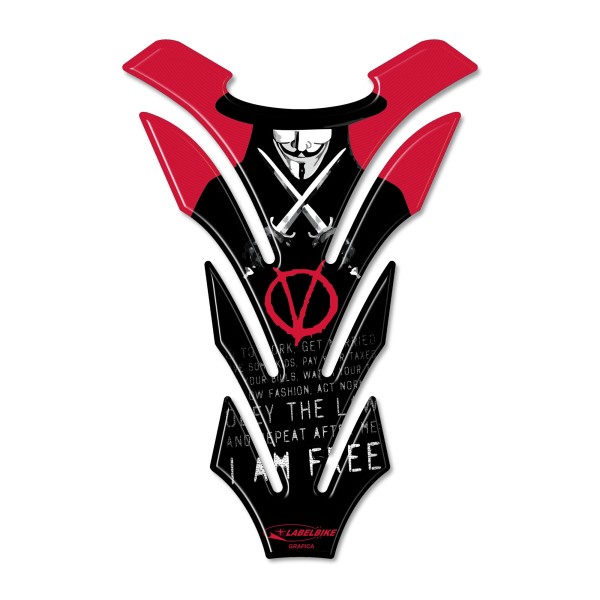 ΑΔΙΑΠΈΡΑΣΤΟ V FOR VENDETTA ΡΗΤΊΝΗ 3D ΡΗΤΊΝΗ ΜΟΤΟΣΙΚΛΈΤΑ ΣΥΓΚΟΛΛΗΤΙΚΆ ΔΕΞΑΜΕΝΉ ΜΟΤΟΣΙΚΛΈΤΑΣ