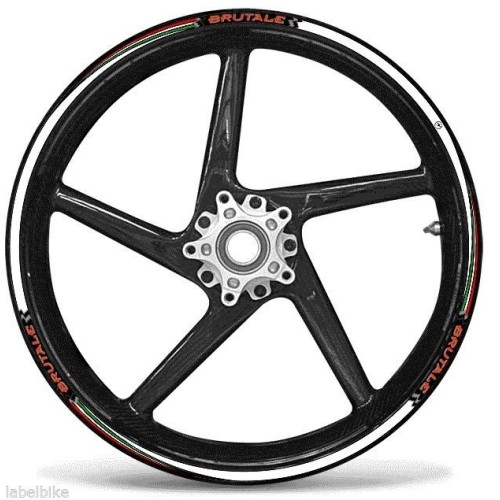 ADHESIVE STRIP KIT compatible for MV AGUSTA BRUTALE MOTO stickers 17" RIMS