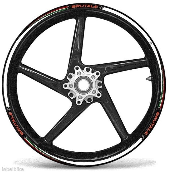 ADHESIVE STRIP KIT συμβατό για αυτοκόλλητα MV AGUSTA BRUTALE MOTO αυτοκόλλητα 17" RIMS