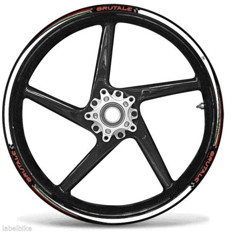 ADHESIVE STRIP KIT συμβατό για αυτοκόλλητα MV AGUSTA BRUTALE MOTO αυτοκόλλητα 17" RIMS