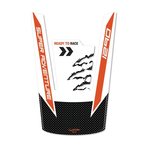 Gel adhésif 3D Protège réservoir moto compatible avec Ktm 1290 Super Adventure S-T-R 2