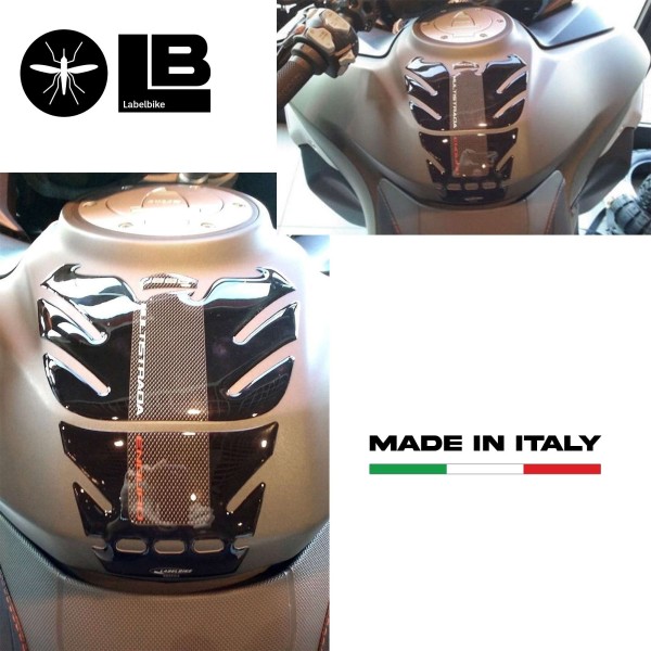 Resin Gel 3D tank protector compatible with Ducati Multistrada 1260 Enduro bikes