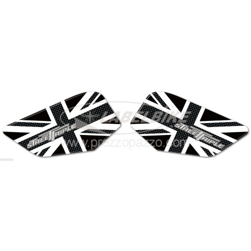2 3D KNEEL PROTECTIONS compatible for triumph street triple motorbikes 2