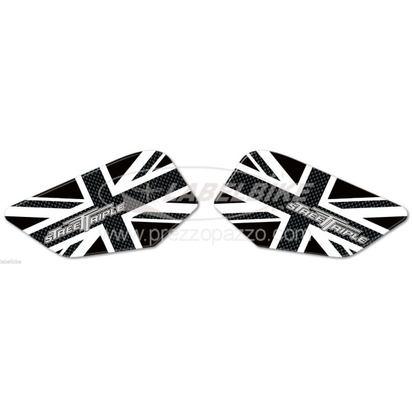 2 protections de genoux 3D compatibles avec les motos triumph street triple