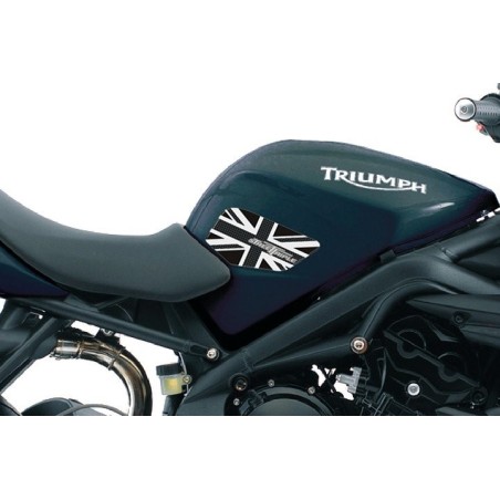 2 protections de genoux 3D compatibles avec les motos triumph street triple