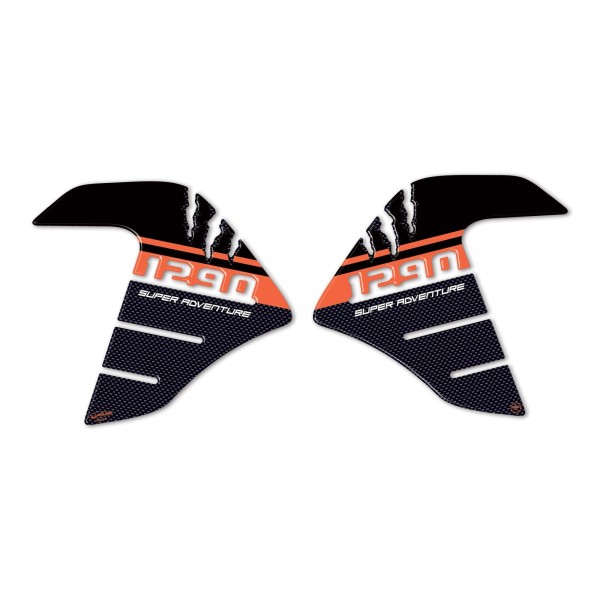 2 ADHESIVOS 3D PROTECCIONES LATERALES LADO DEPÓSITO compatibles KTM 1290 SUPER ADVENTURE