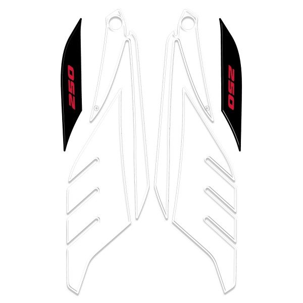 Προστατευτικά αυτοκόλλητα 3D gel boomerang συμβατά με Yamaha Xmax 250 2014-2016