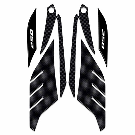 Προστατευτικά αυτοκόλλητα 3D gel boomerang συμβατά με Yamaha Xmax 250 2014-2016