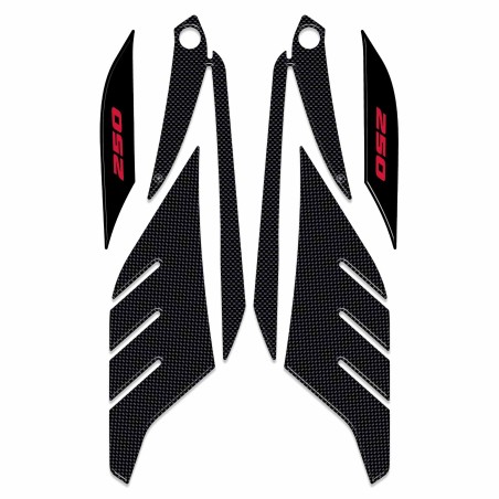 Προστατευτικά αυτοκόλλητα 3D gel boomerang συμβατά με Yamaha Xmax 250 2014-2016
