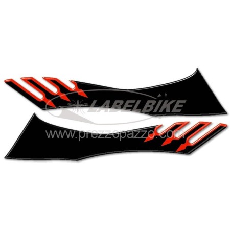 2 ΜΕΓΑΛΑ ΜΑΥΡΟ-ΚΑΡΒΟΝΙΚΑ 3D ADHESIVES TUNING T MAX για κάτω από το κάθισμα μοτοσικλέτας YAMAHA TMAX 08-11