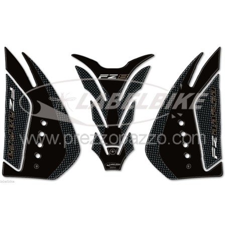 RESIN TANK ADHESIVES 3D compatible stickers for YAMAHA FZ8 Carbon motorbikes