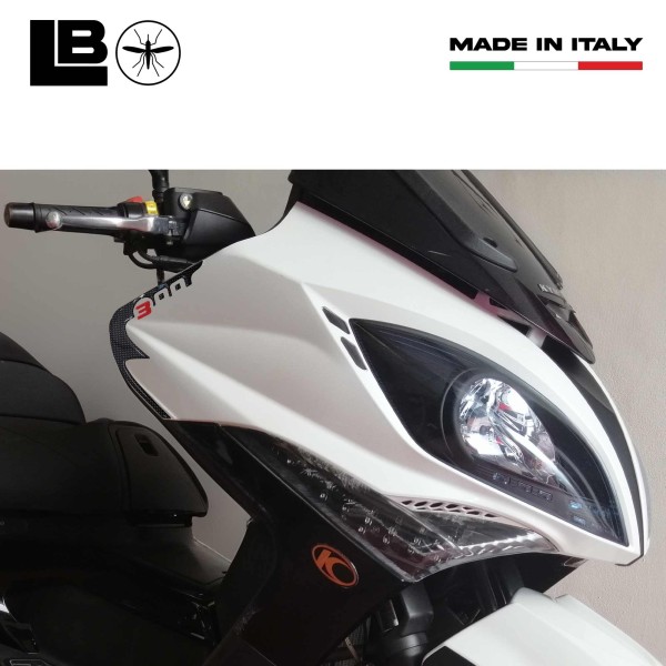 2 ADHESIVES 3D GEL PROTECTION SPIDER compatibles avec le scooter kymco XCITING 300