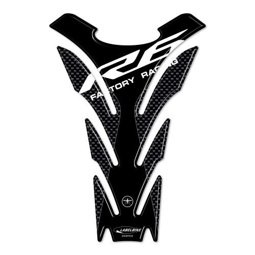 R6 CARBON 3D ADHESIVE TANK PROTECTION para YAMAHA 2017-2025 MOTO 2