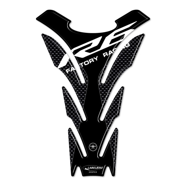 R6 CARBON 3D ADHESIVE TANK PROTECTION for YAMAHA 2017-2025 MOTORCYCLE