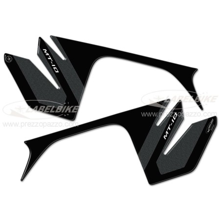 2 protections latérales en gel 3D compatibles avec la moto YAMAHA MT-10