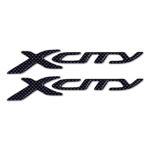 2 3D ADHESIVES/STICKERS 3D SCRIPTURE XCITY για YAMAHA X-CITY 250 Carbon Look SCOOTER