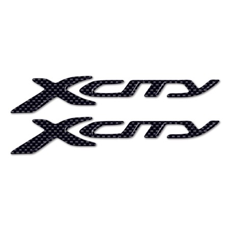 2 3D ADHESIVES/STICKERS 3D SCRIPTURE XCITY για YAMAHA X-CITY 250 Carbon Look SCOOTER
