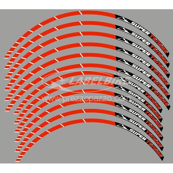 ADHESIVE WHEEL TAPES für 17-19 INCH RIMS kompatibel YAMAHA SUPER TENERE MOTORCYCLE