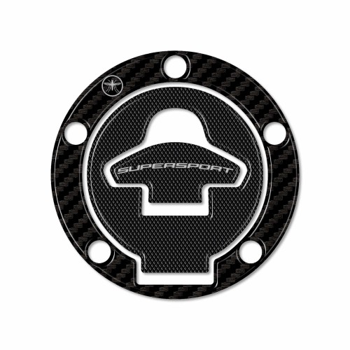 Autocollant de protection de bouchon de réservoir 3D Compatible avec les motos Ducati Supersport 2