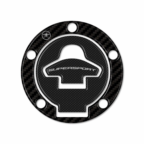 3D Tank Cap Protection Sticker Compatible with Ducati Supersport Bikes