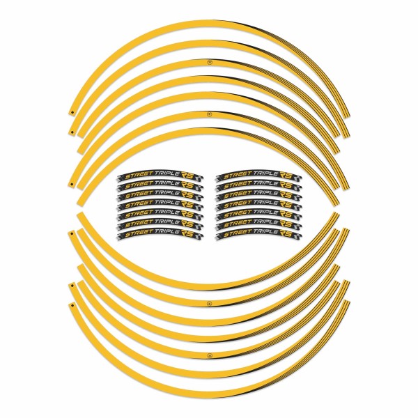 Fondo de llanta adhesivo 17 compatible con Triumph Street Triple 765 RS