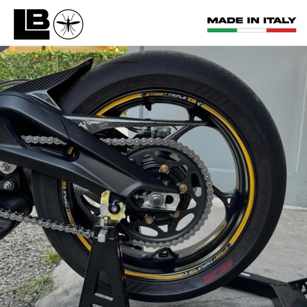 Adhesive wheel rim strips 17 compatible with Triumph Street Triple 765 RS