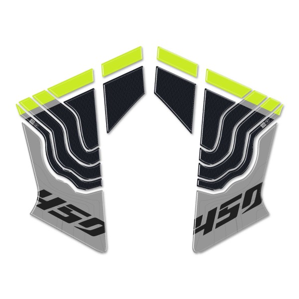 Pegatinas de gel 3D Protectores laterales de depósito de moto compatibles con CFMOTO 450MT