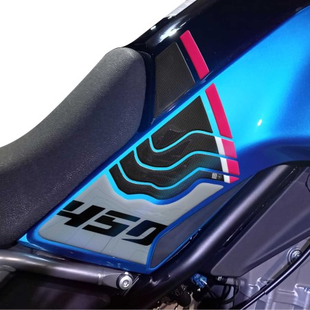 Pegatinas de gel 3D Protectores laterales de depósito de moto compatibles con CFMOTO 450MT