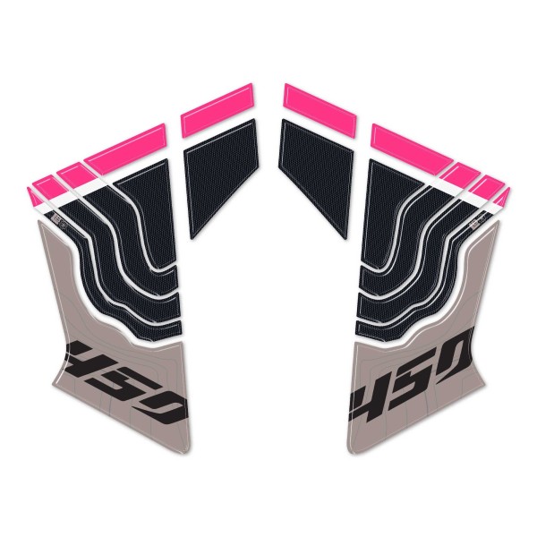 Pegatinas de gel 3D Protectores laterales de depósito de moto compatibles con CFMOTO 450MT