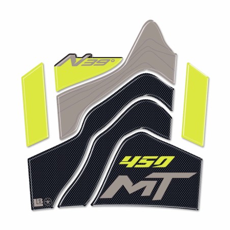 Protector depósito 3D adhesivo moto compatible con CFMOTO 450MT