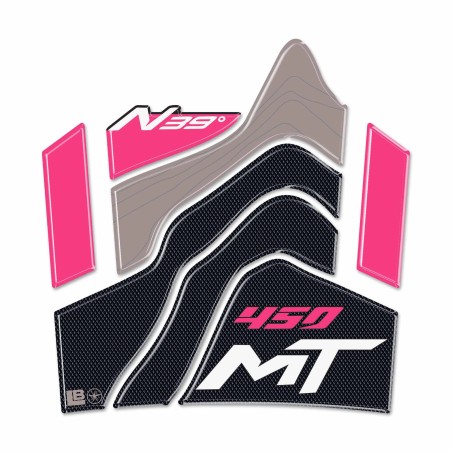 Protector depósito 3D adhesivo moto compatible con CFMOTO 450MT