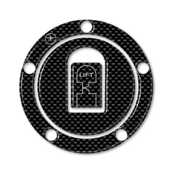 ADHESIVE 3D CARBON FILLER CAP PROTECTION compatible MOTORCYCLE KAWASAKI 00-06