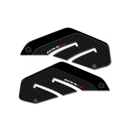 2 3D-SEITENSCHÜTZEN KOMPATIBLE ADHESIVES x MOTORBIKE SUZUKI GSXS GSX-S 750 Carbon