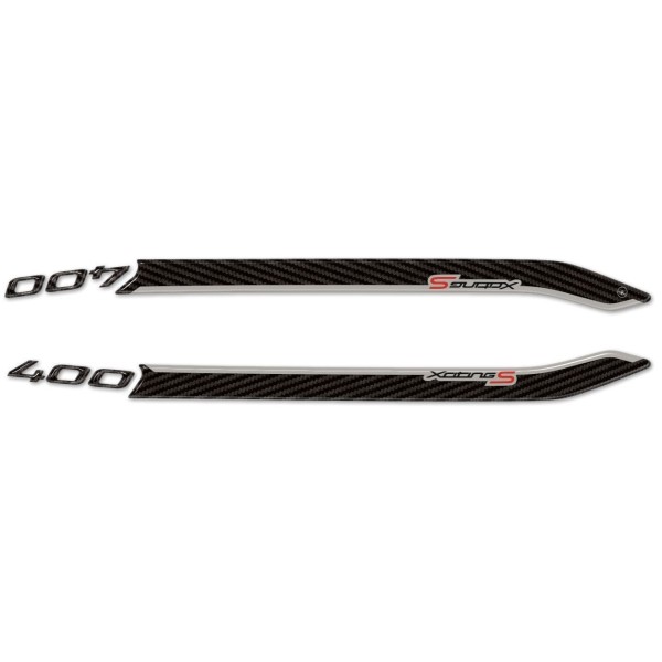 2 ADHESIVOS DE PROTECCIÓN DE MANETAS 3D compatibles para kymco XCITING S 400 2018-2023