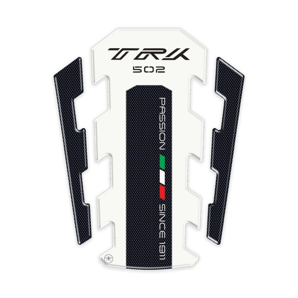 3D RESINED REINFORCED PANEL GUARD συμβατό για μοτοσικλέτες BENELLI TRK 502 White